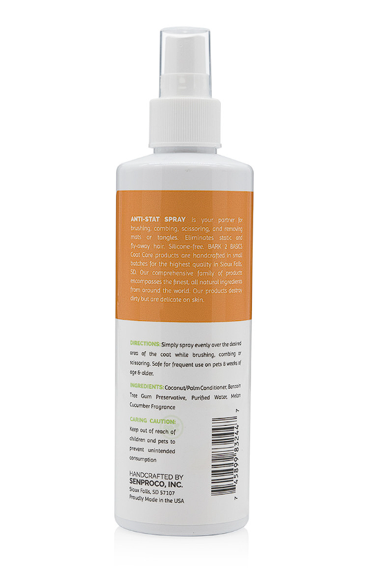 Bark2Basics Anti-Stat Detangler 8oz-Anti-stat-Pet's Choice Supply