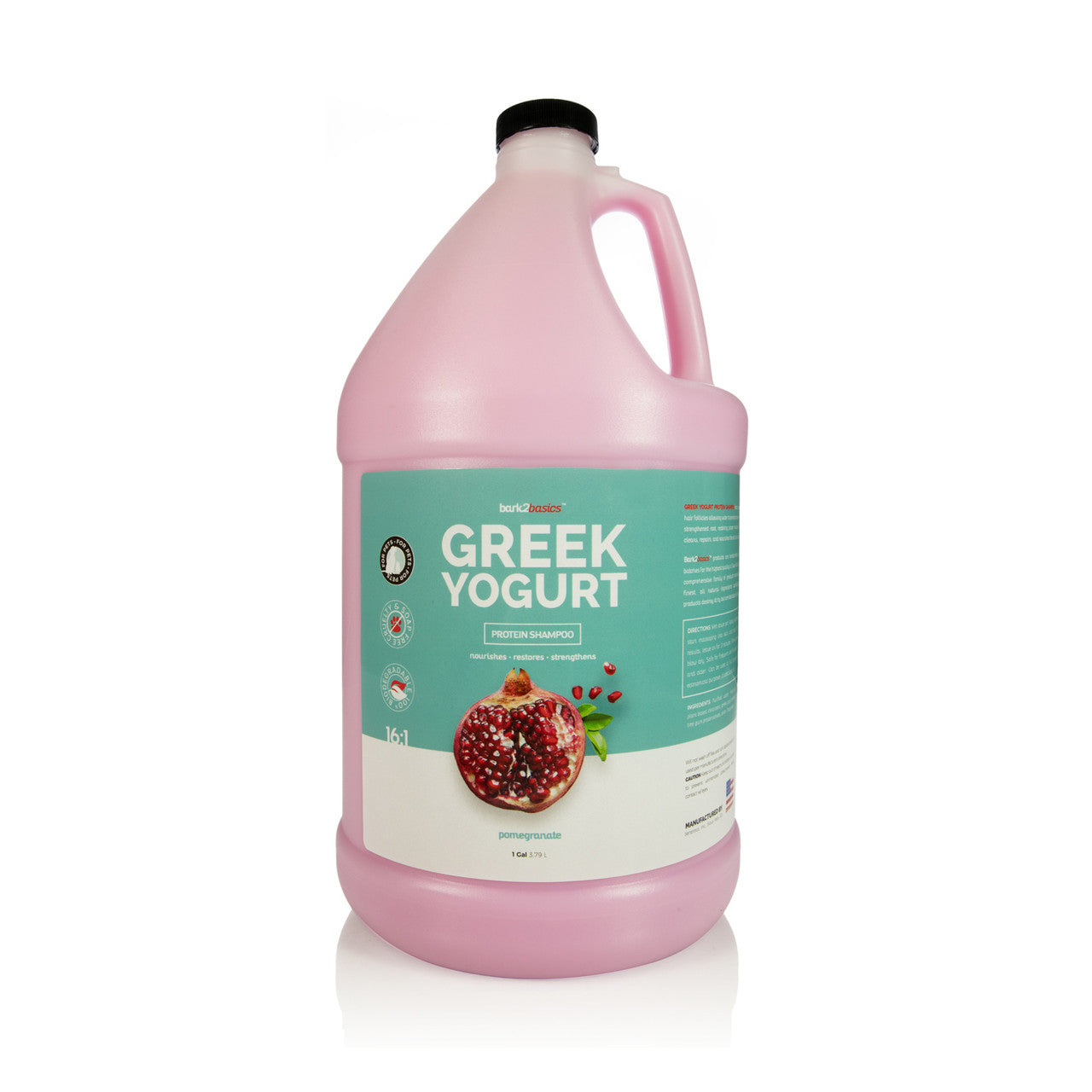 Bark2Basics Pomegranate Greek Yogurt Dog Shampoo-Shampoo & Conditioner-Pet's Choice Supply