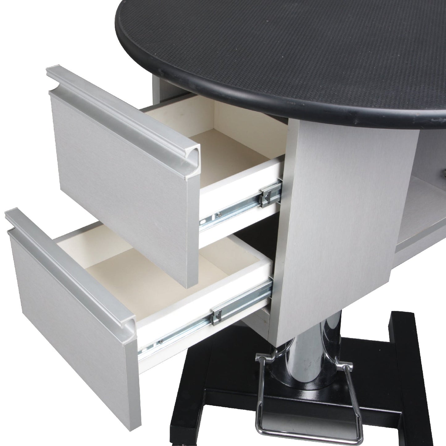 Aeolus Round Rotational Hydraulic Grooming Table with Cabinets-Grooming Tables-Pet's Choice Supply