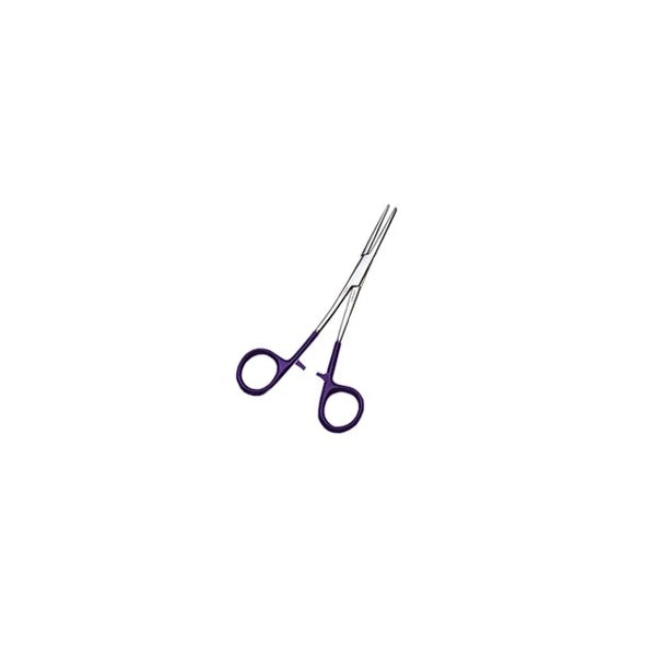 AAronco 5.5" Straight Lockable Hemostat, Purple Handles-Pet's Choice Supply