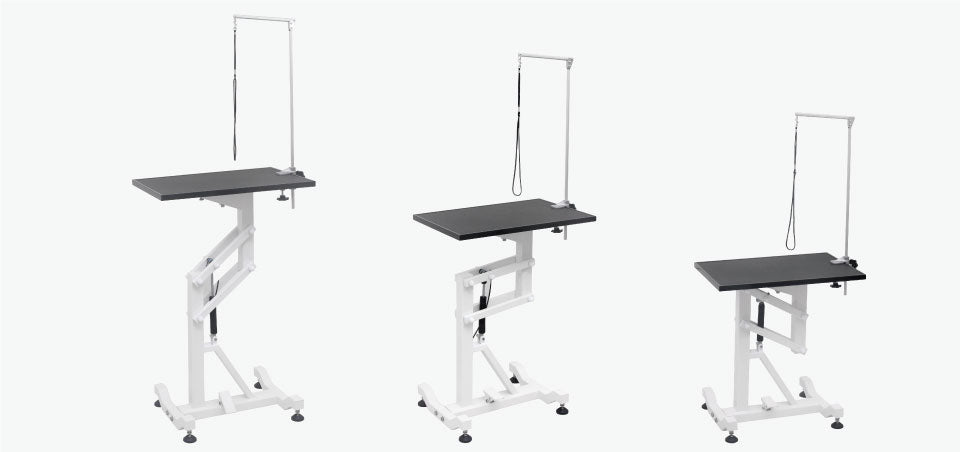 Aeolus Rectangular Air Spring Table with Rotational Top-Grooming Tables-Pet's Choice Supply