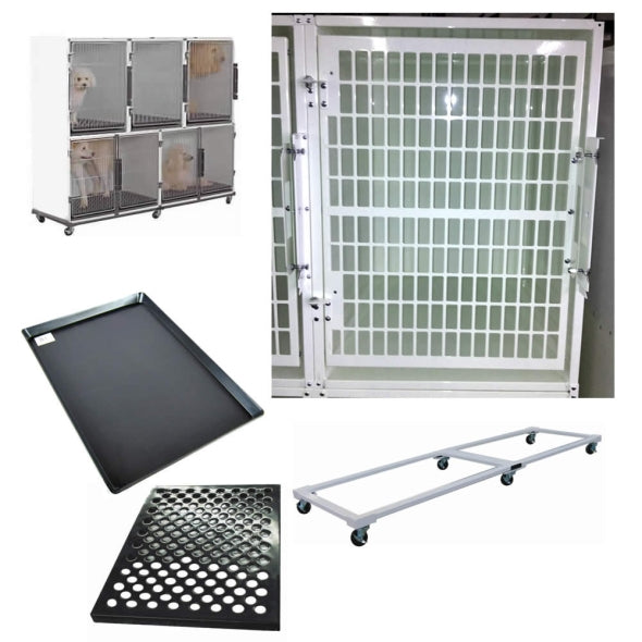 Edemco Cage Bank w/Rollerbase, 5 Unit-Pet's Choice Supply