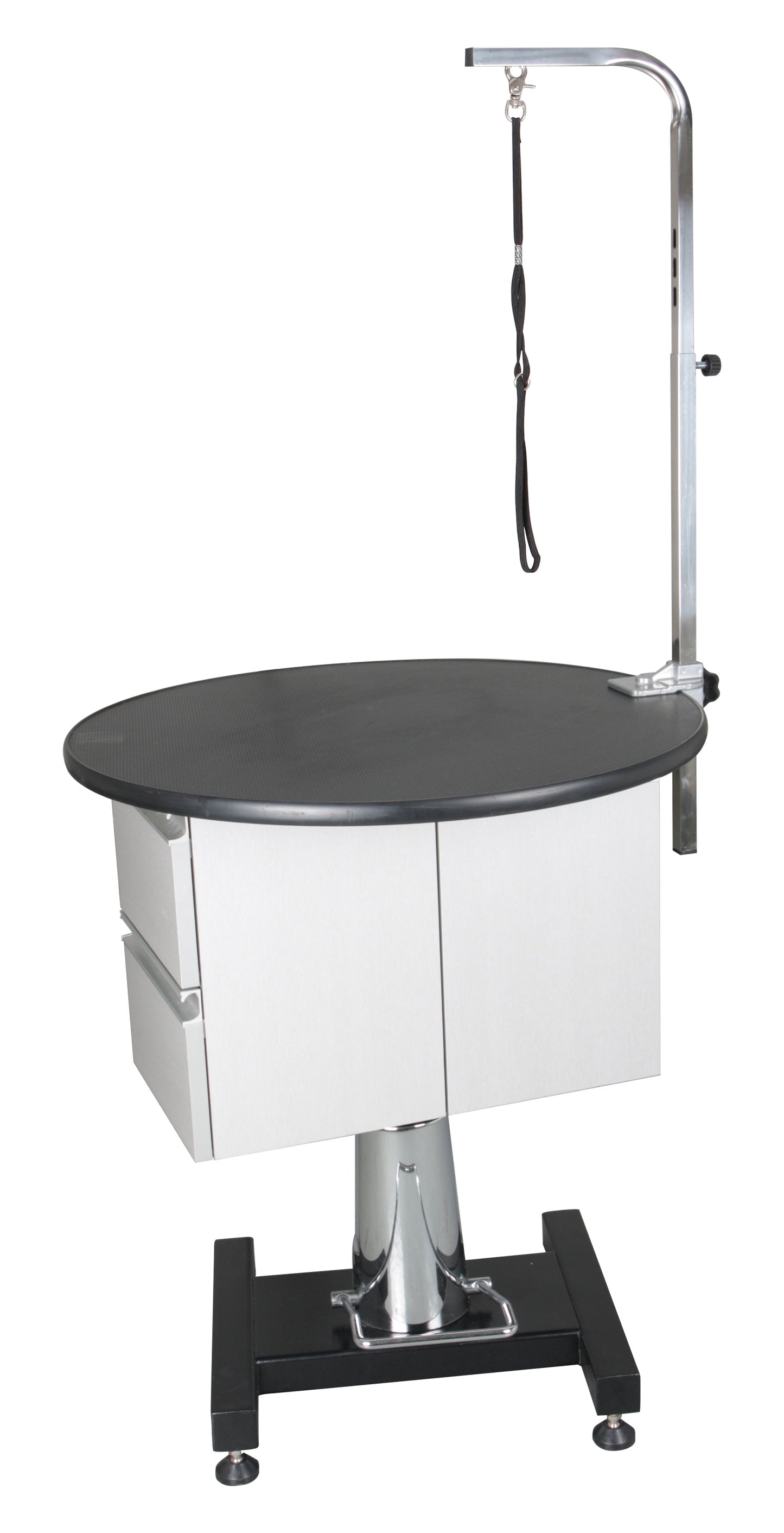 Aeolus Round Rotational Hydraulic Grooming Table with Cabinets-Grooming Tables-Pet's Choice Supply