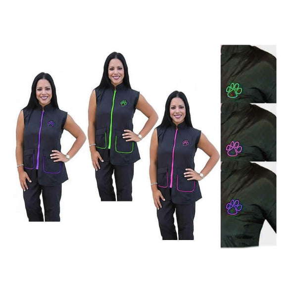 Stylist Wear Contrast Jacket Vest Sleeveless-Pet's Choice Supply