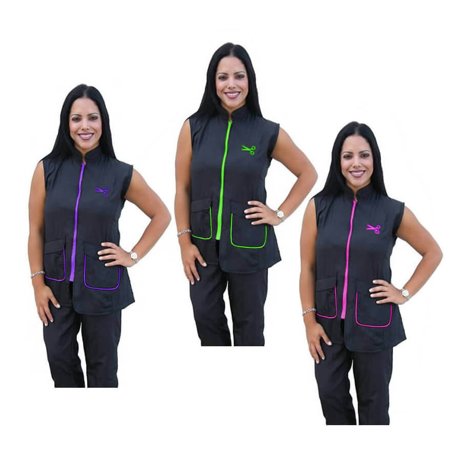 Stylist Wear Contrast Jacket Vest Sleeveless-Pet's Choice Supply