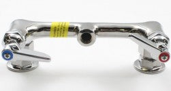 T&S 8" Wall Mount Faucet w/12" Swing Arm, Sprayer, 80" Hose-Pet's Choice Supply