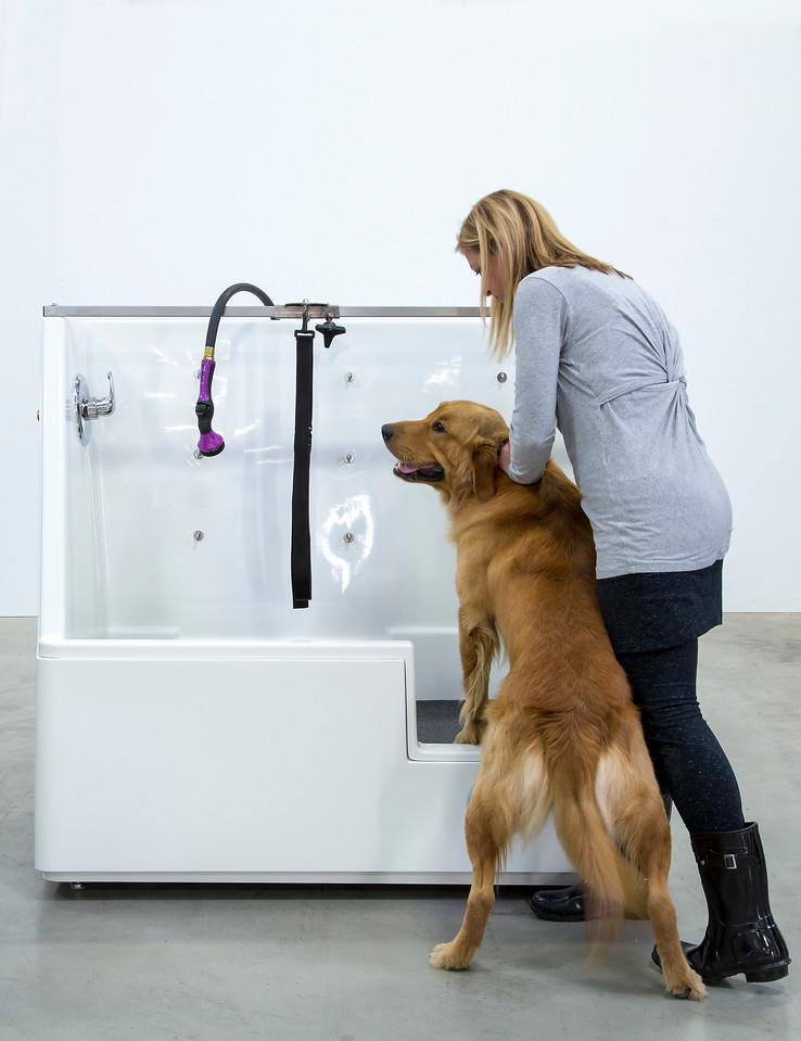 Ultra Lift 3 Side Splash 48" Pet Wash - Elevating Professional Electric Dog Grooming Tub-Grooming Tub-Pet's Choice Supply
