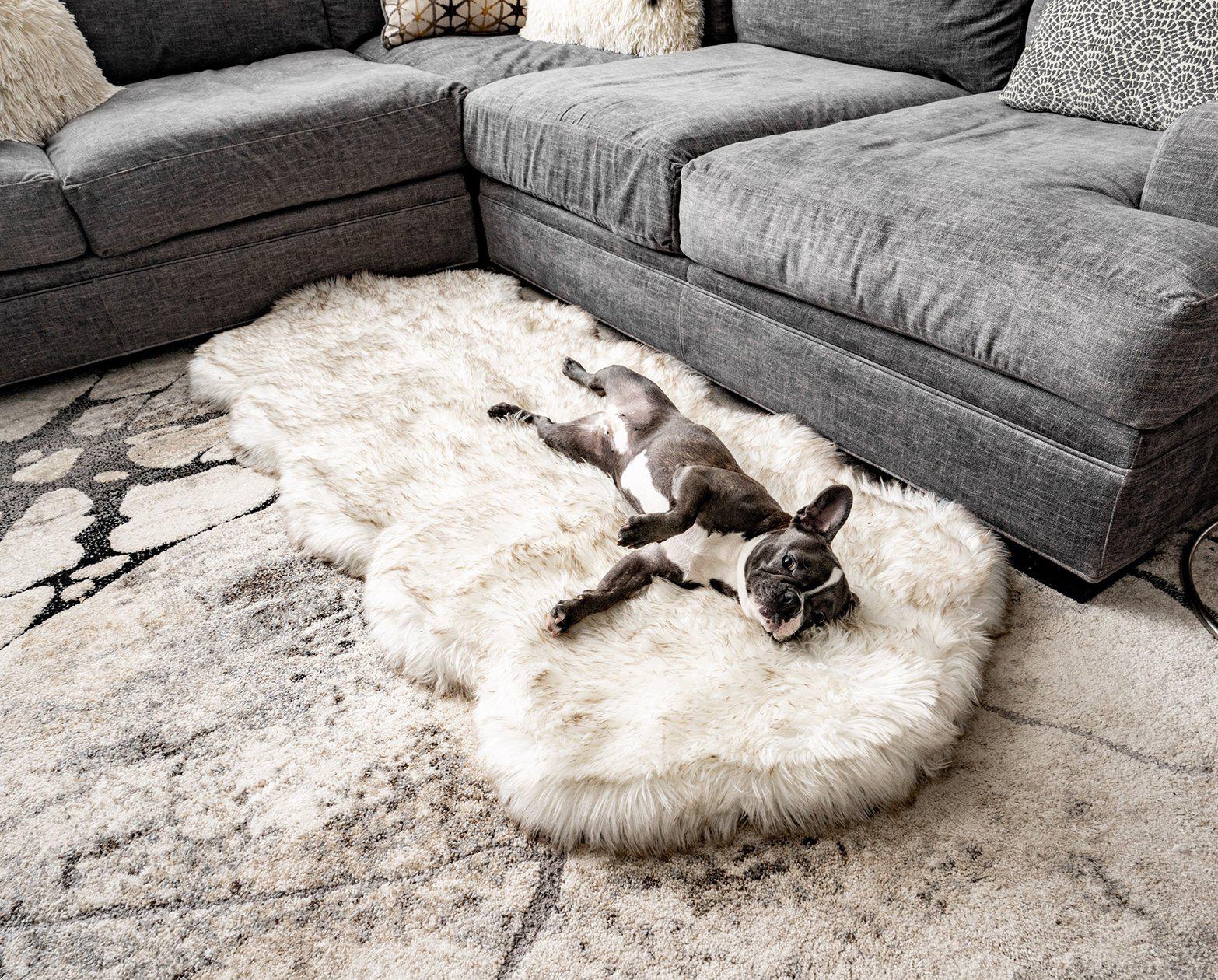 Paw Brands PupRug™ Runner Faux Fur Memory Foam Dog Bed