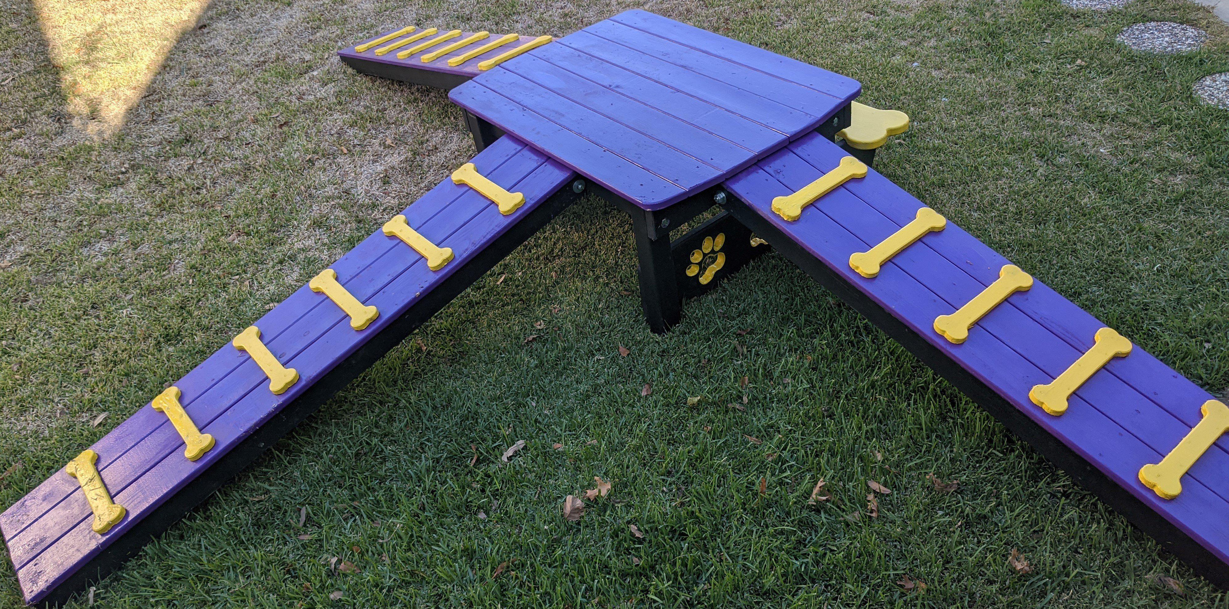 Puppy Scapes Triple Ramp Playscape