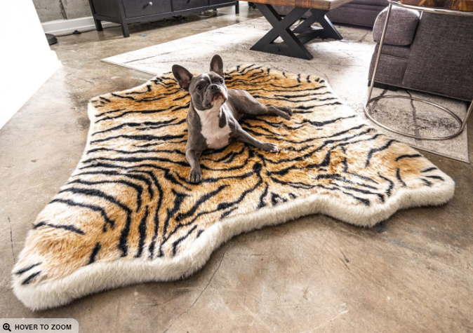 Paw Brands PupRug™ Animal Print Memory Foam Dog Bed