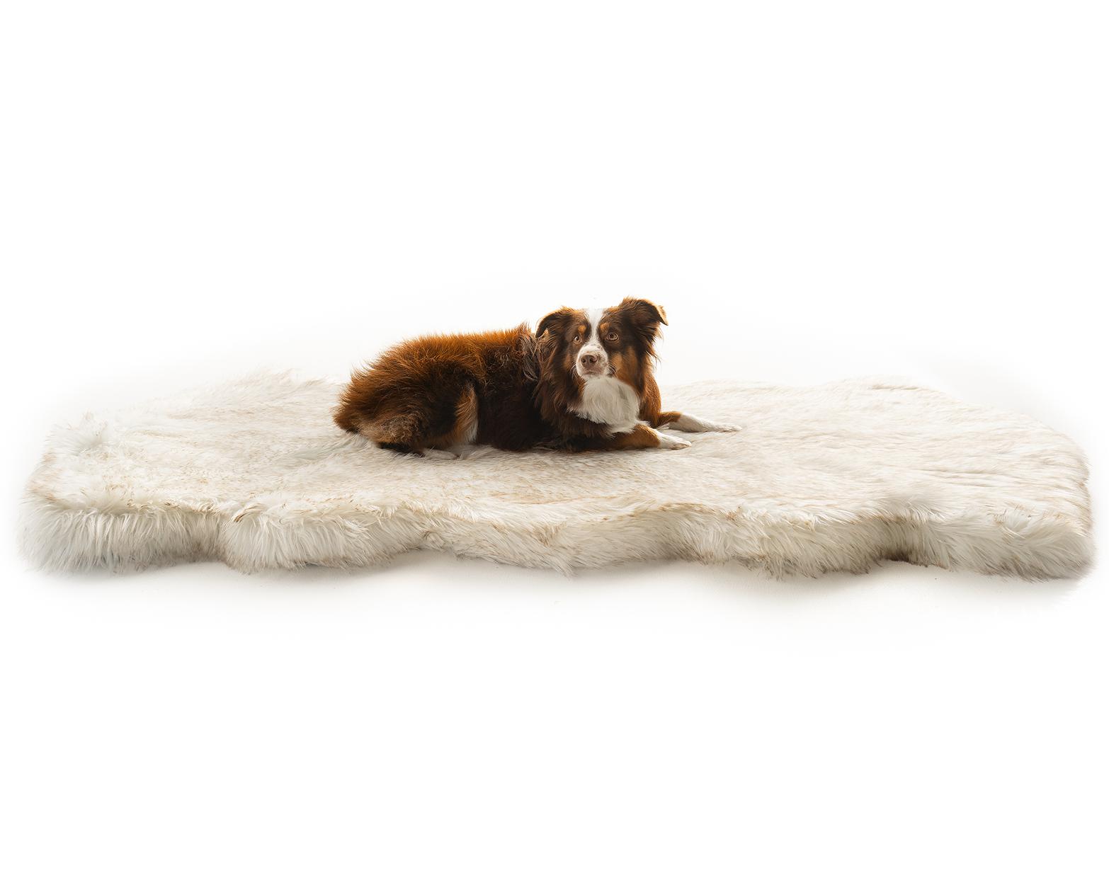 Paw Brands PupRug Runner Faux Fur Memory Foam Dog Bed