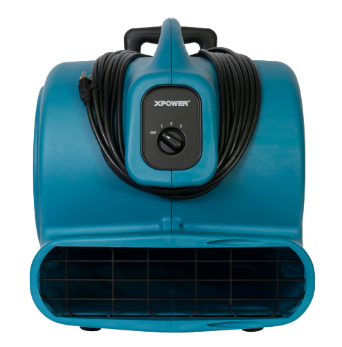 XPOWER X-830H 1 HP Air Mover w/ Telescopic Handle & Wheels