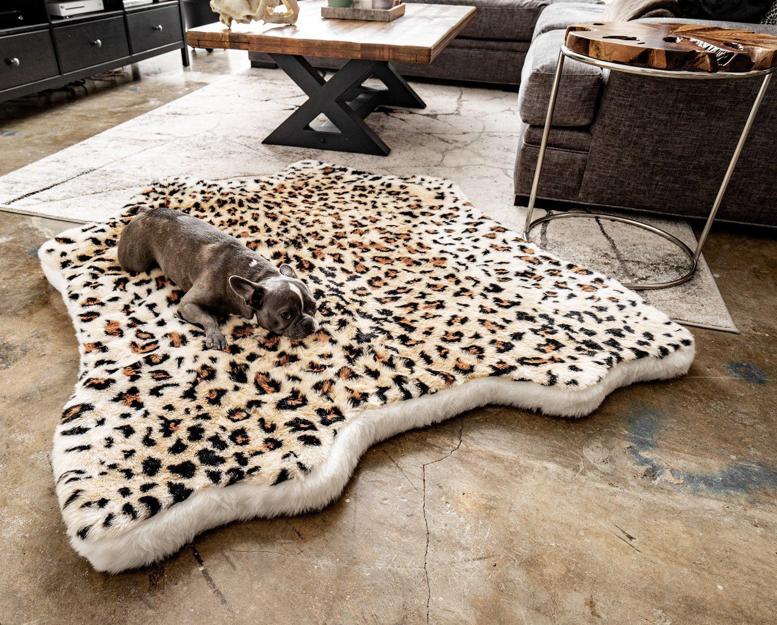 Paw Brands PupRug™ Animal Print Memory Foam Dog Bed