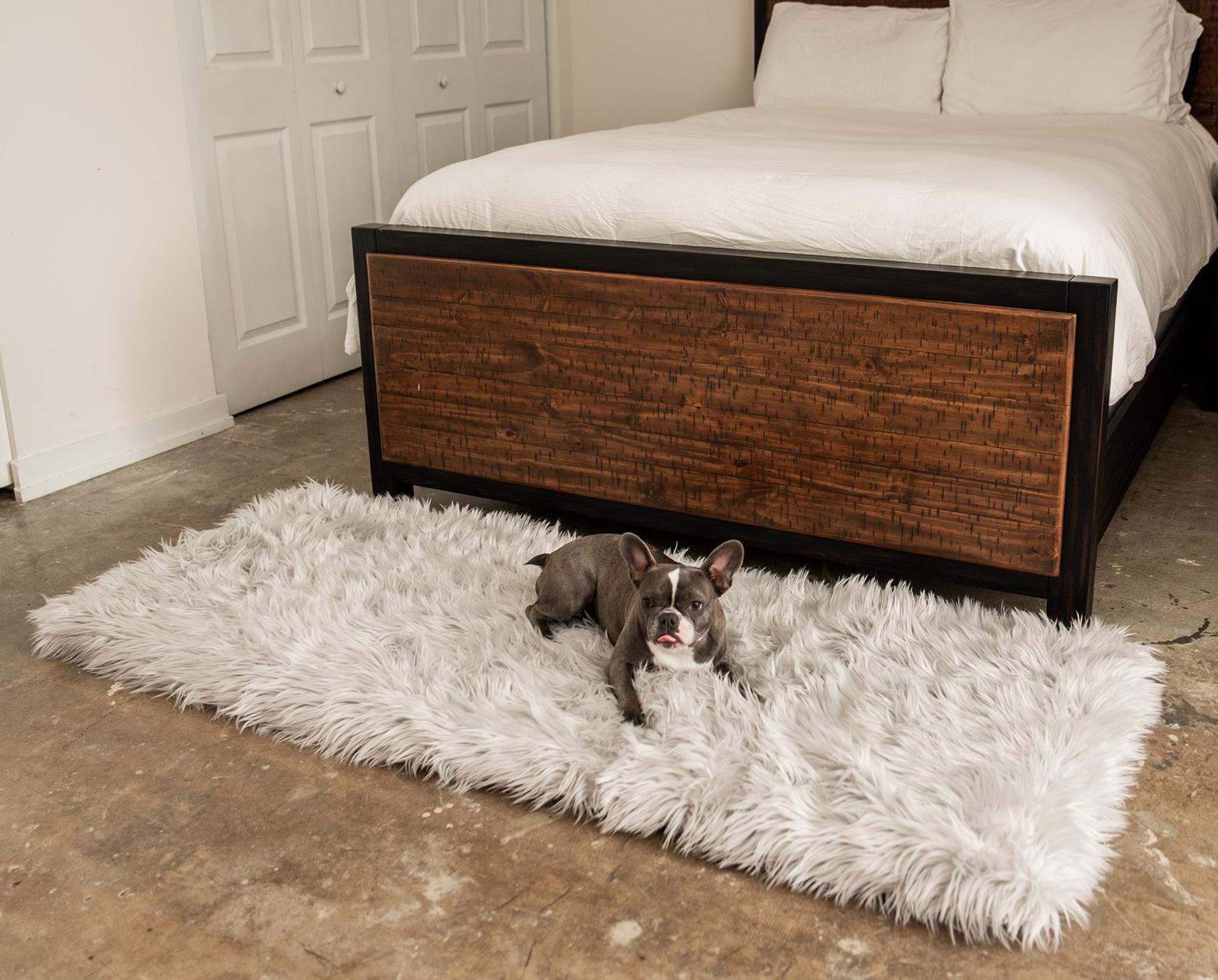 Paw Brands PupRug™ Runner Faux Fur Memory Foam Dog Bed