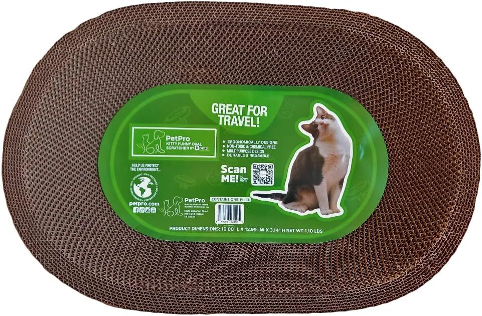 B Scratcher - Kitty Funny Oval Scratcher