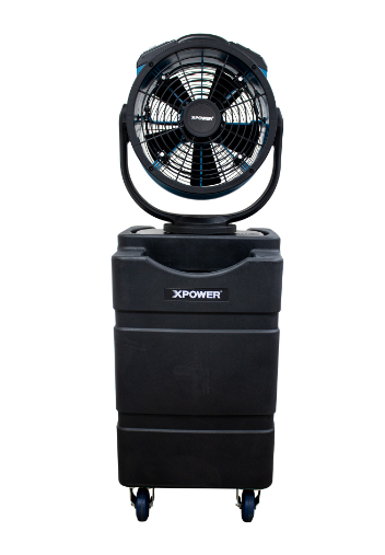 XPOWER FM-88WK2 Multi-purpose oscillating misting fan with Built-In water pump and WT-90 mobile water reservoir