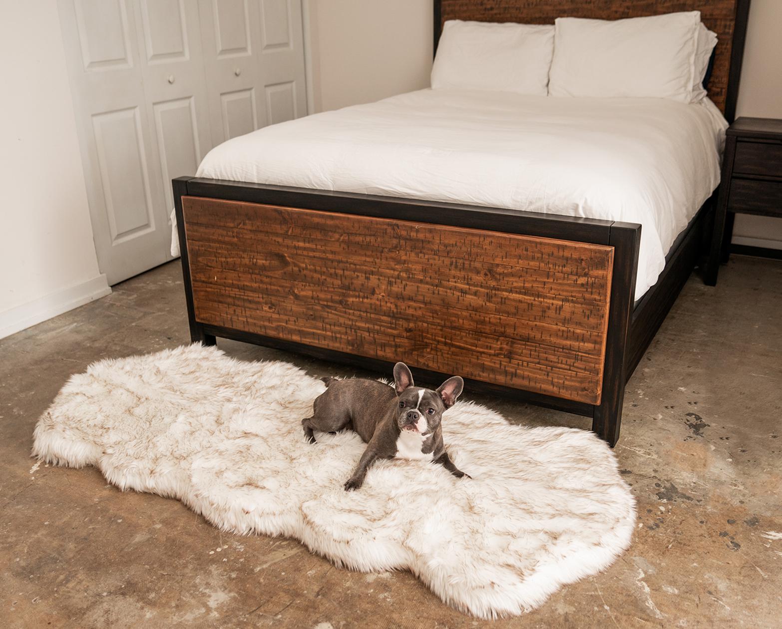 Paw Brands PupRug™ Runner Faux Fur Memory Foam Dog Bed