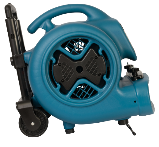 XPOWER P-630HC 1/2 HP Air Mover w/ Telescopic Handle & Wheels & Carpet Clamp