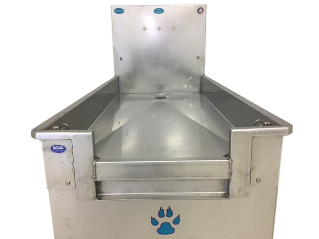 Groomer's Best Stainless Steel In-Line Dog Grooming Bath Tub ADA Compliant