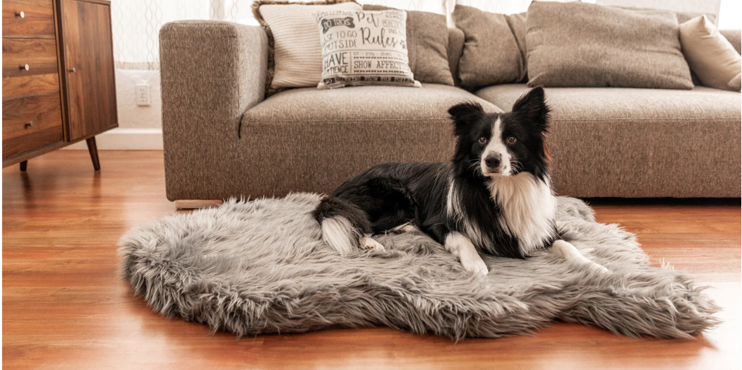 Paw Brands PupRug™ Faux Fur Orthopedic Dog Bed