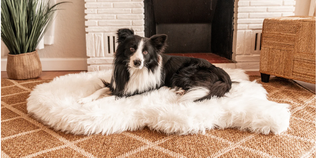 Paw Brands PupRug™ Faux Fur Orthopedic Dog Bed