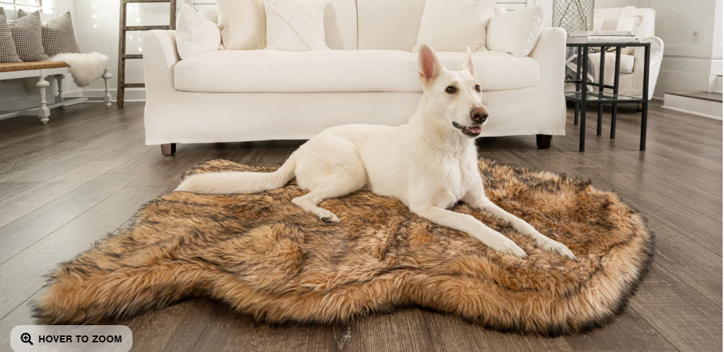 Paw Brands PupRug™ Faux Fur Orthopedic Dog Bed