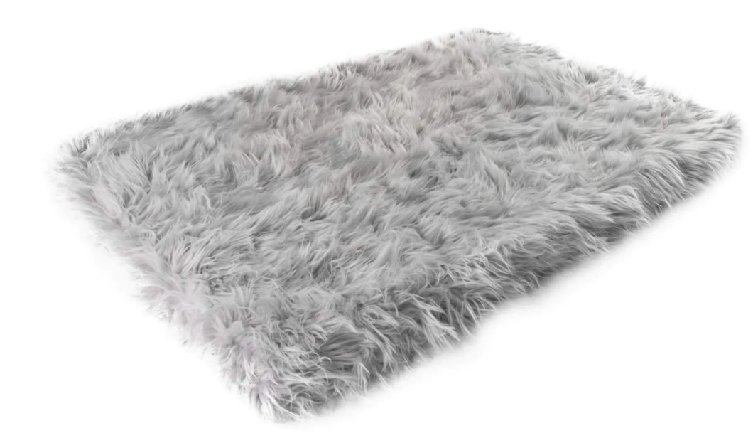 Paw Brands PupRug™ Faux Fur Orthopedic Dog Bed