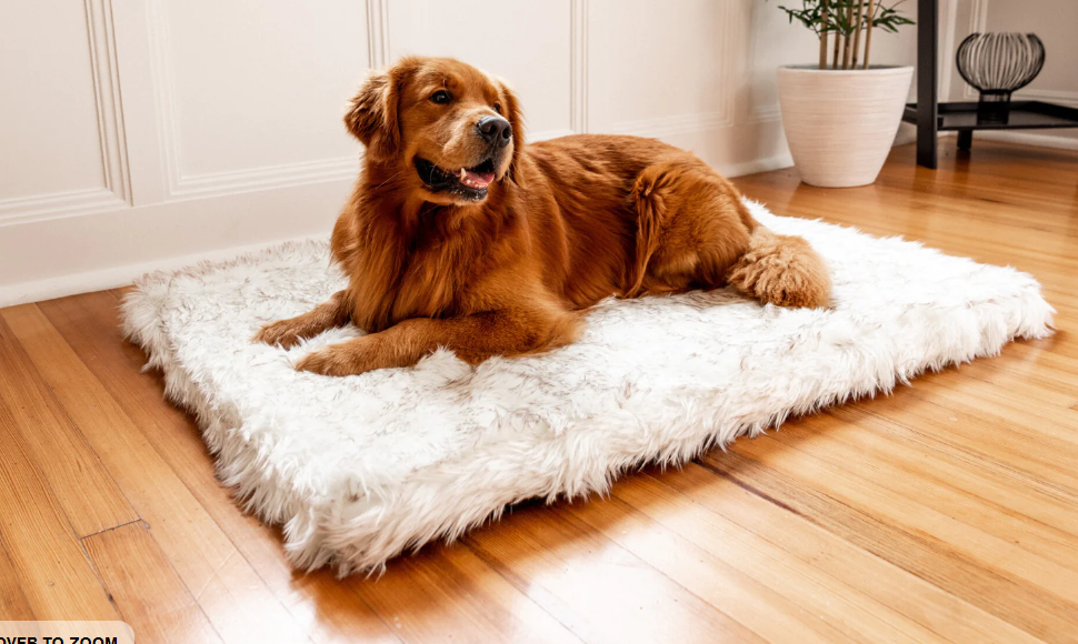 Paw Brands PupRug™ Faux Fur Orthopedic Dog Bed