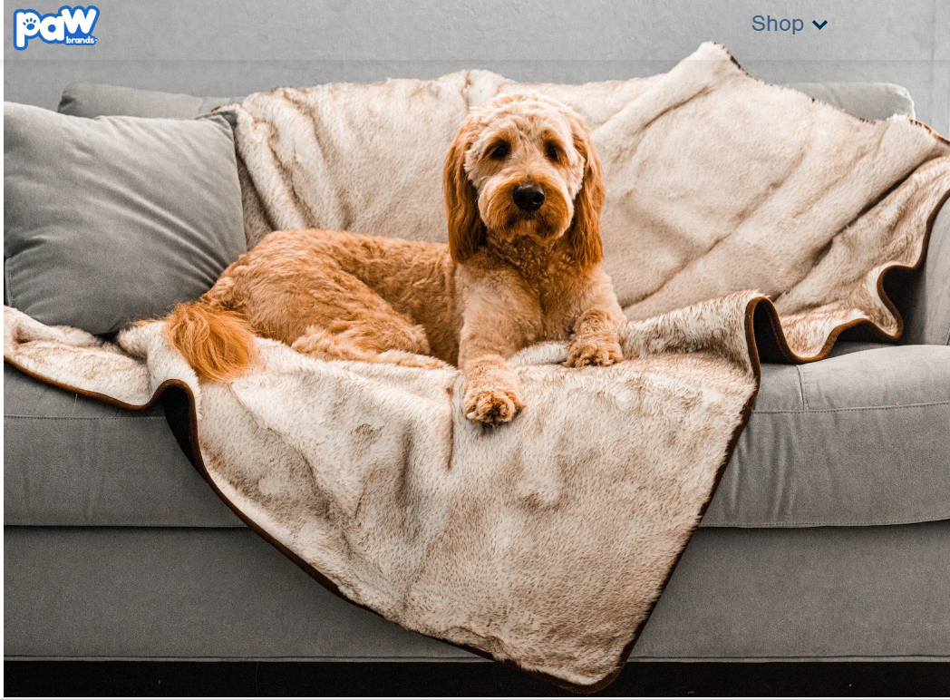 Paw Brands PupProtector™ Cool Comfort Waterproof Throw Blanket