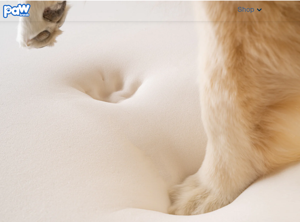 Paw Brands PupLounge™ Memory Foam Bolster Bed & Topper