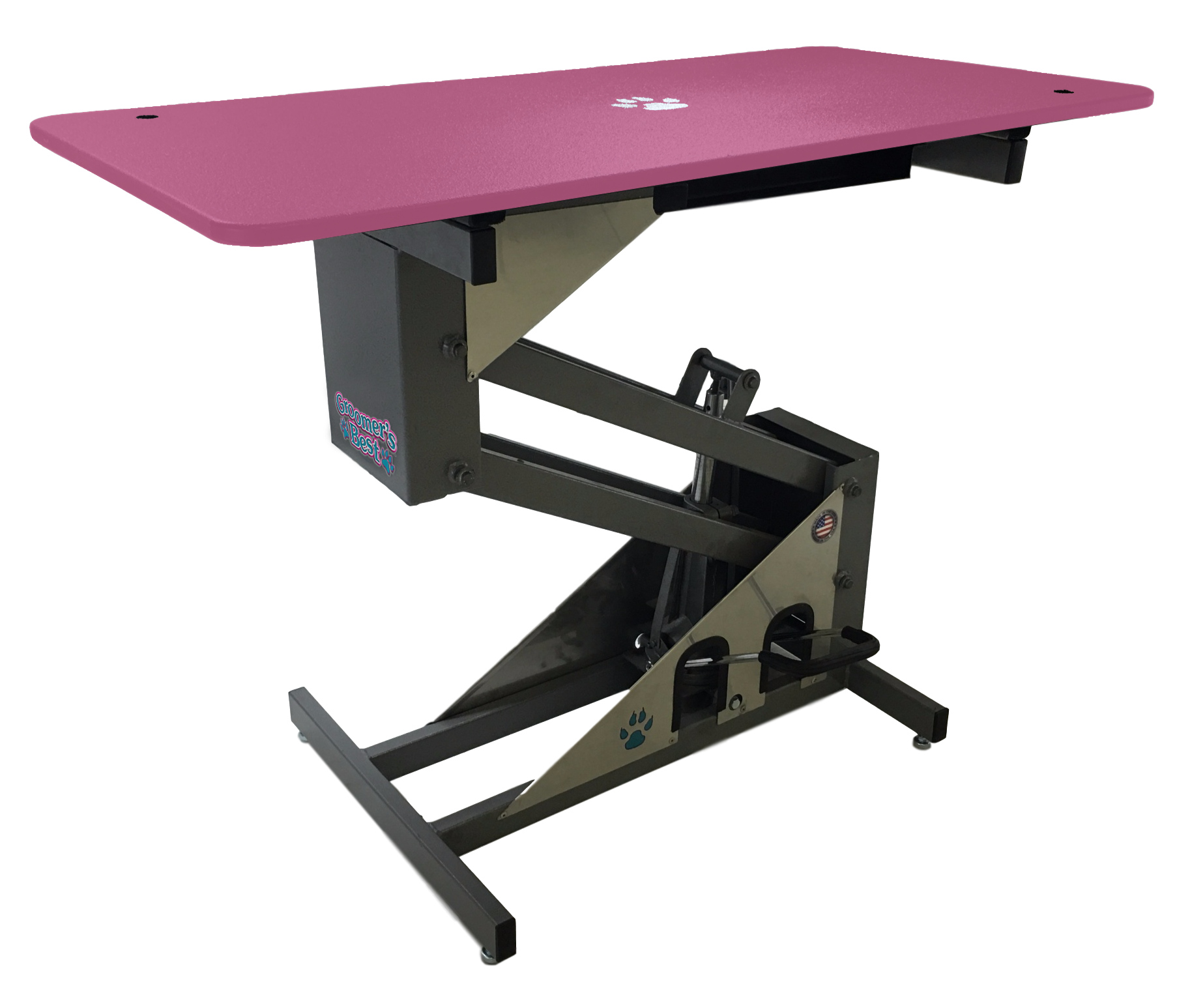 Groomer's Best Hydraulic Grooming Table with Foot Pump