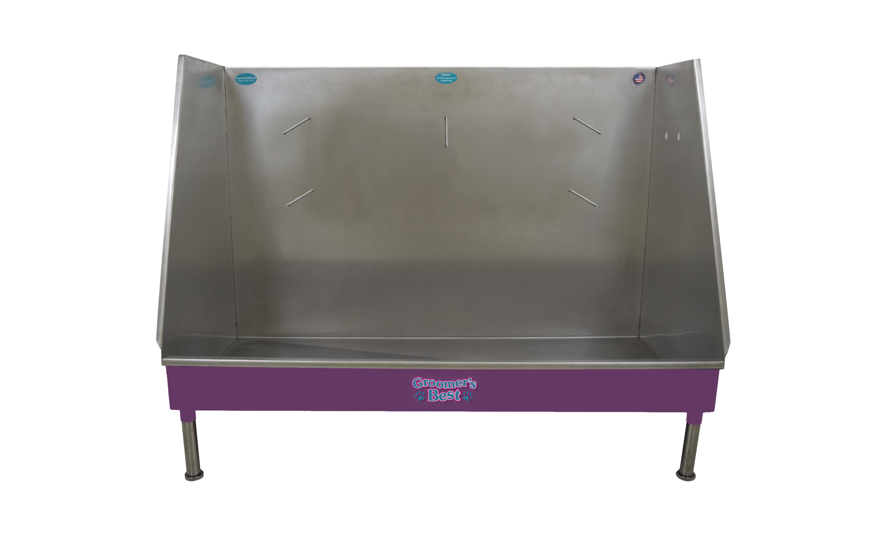 Groomer's Best Stainless Steel Elite Walk-In Dog Grooming Bath Tub