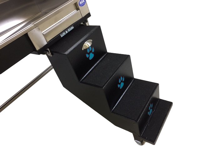 Groomer's Best Stainless Steel ADA Compliant Elite Dog Grooming Bath Tub with Lift & Slide Steps