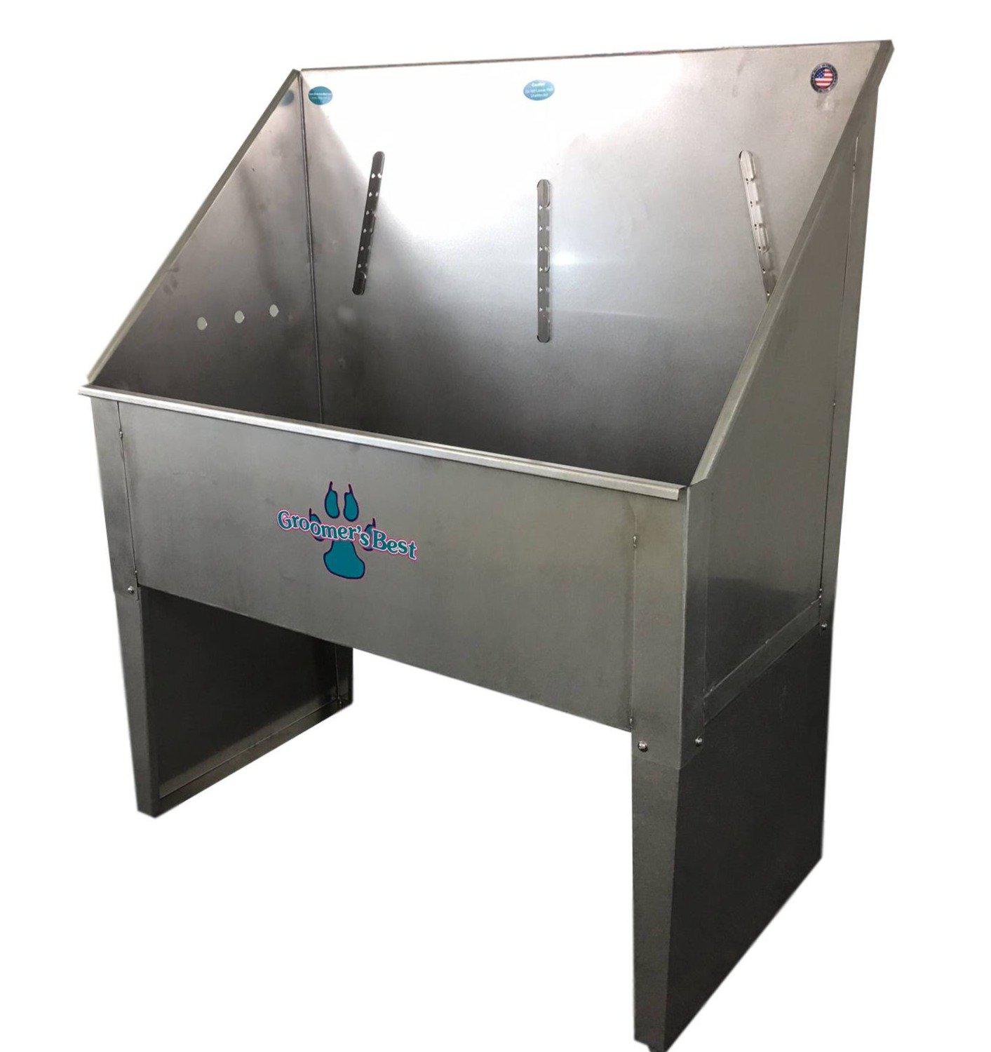 Groomer's Best Stainless Steel Dog Grooming Bath Tub