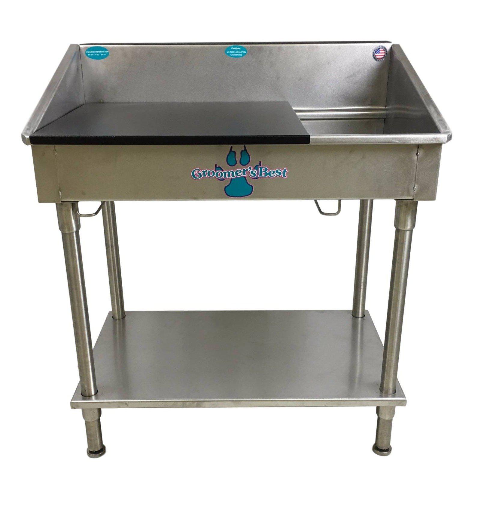 Groomer's Best Stainless Steel Shallow Utility Sink for Grooming and Veterinary Professionals