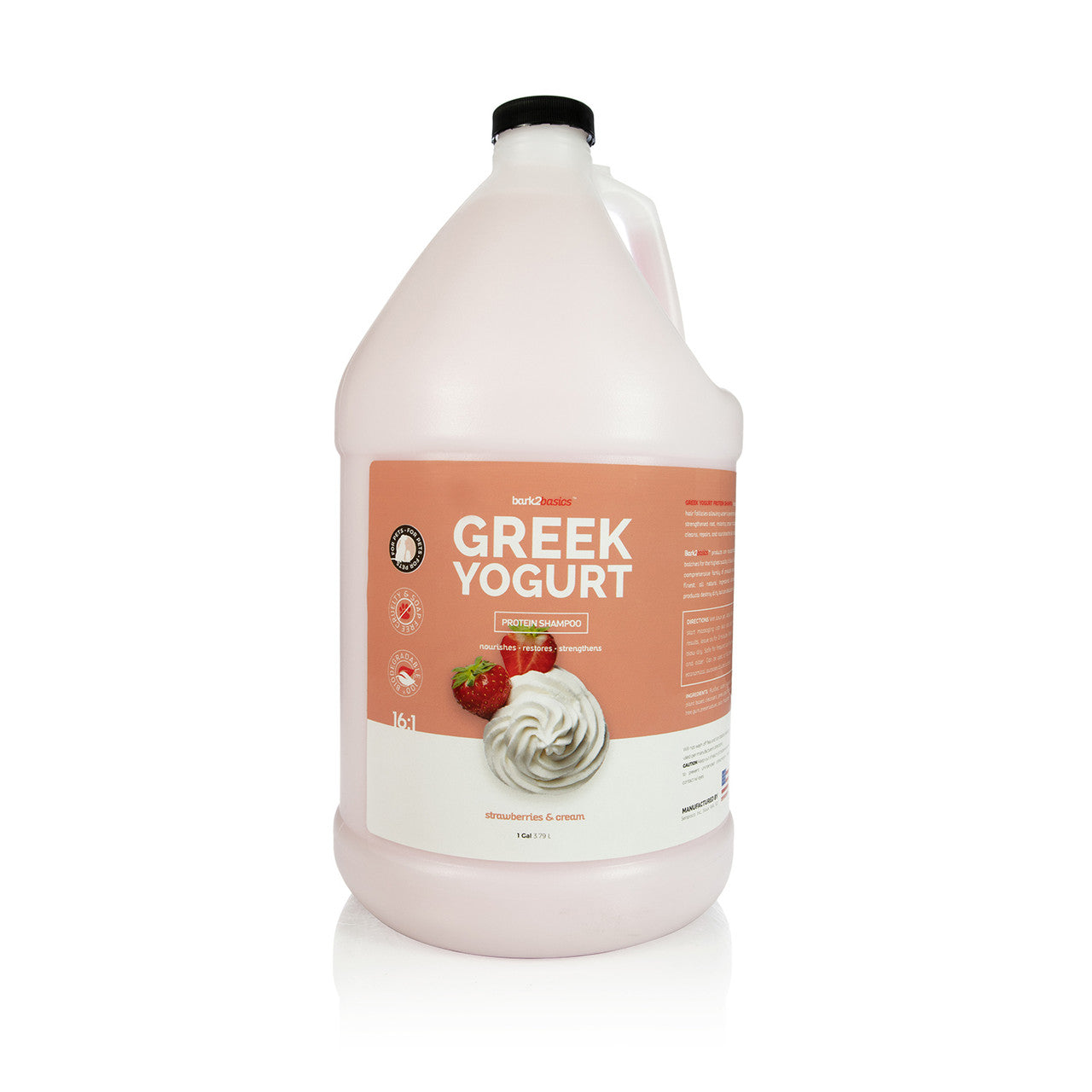 Bark2Basics Strawberries and Cream Greek Yogurt Dog Shampoo-Shampoo & Conditioner-Pet's Choice Supply