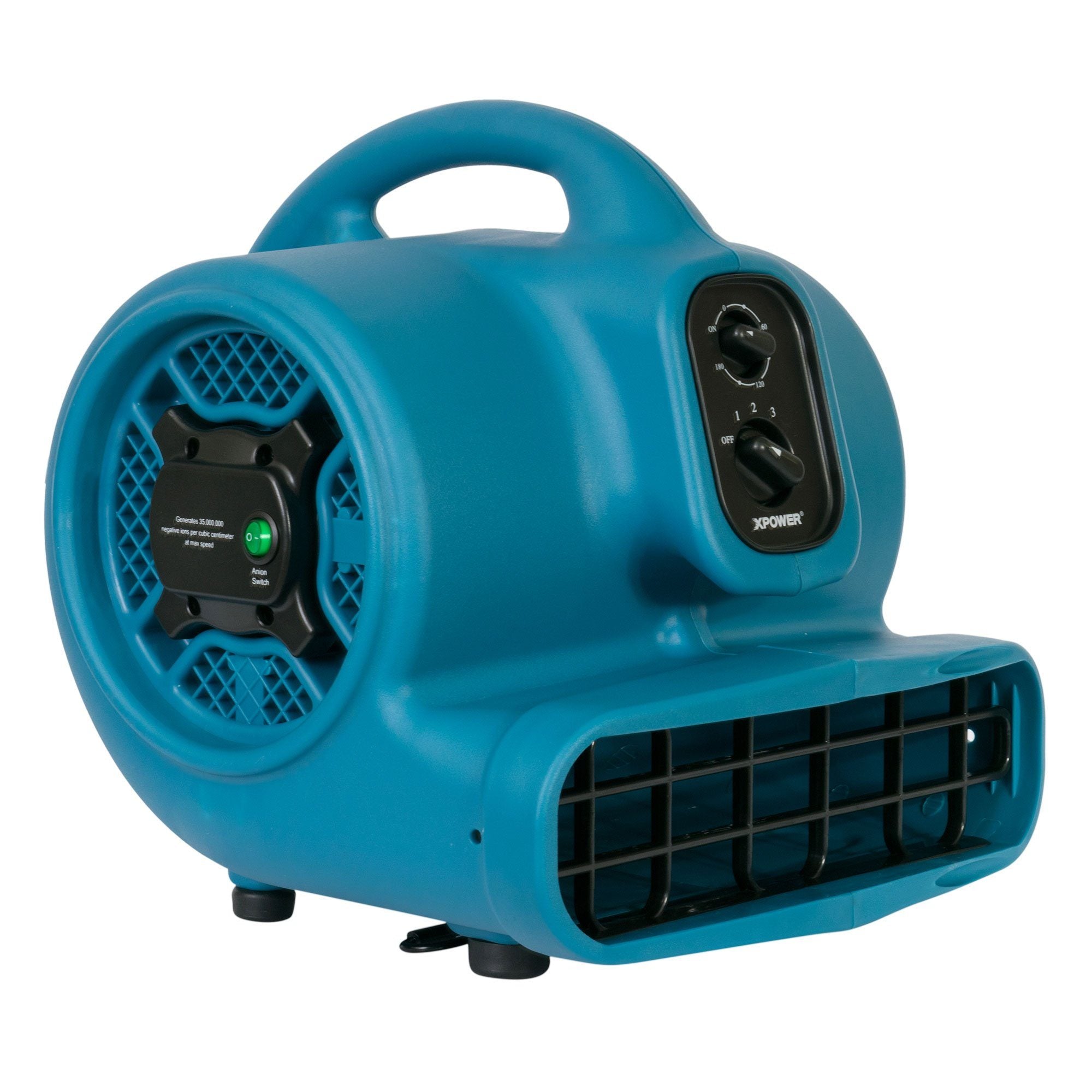 XPOWER P-450NT Freshen Aire 1/3 HP 2000 CFM 3 Speed Scented Air Mover, Carpet Dryer, Floor Fan, Blower w/ Ionizer, Timer