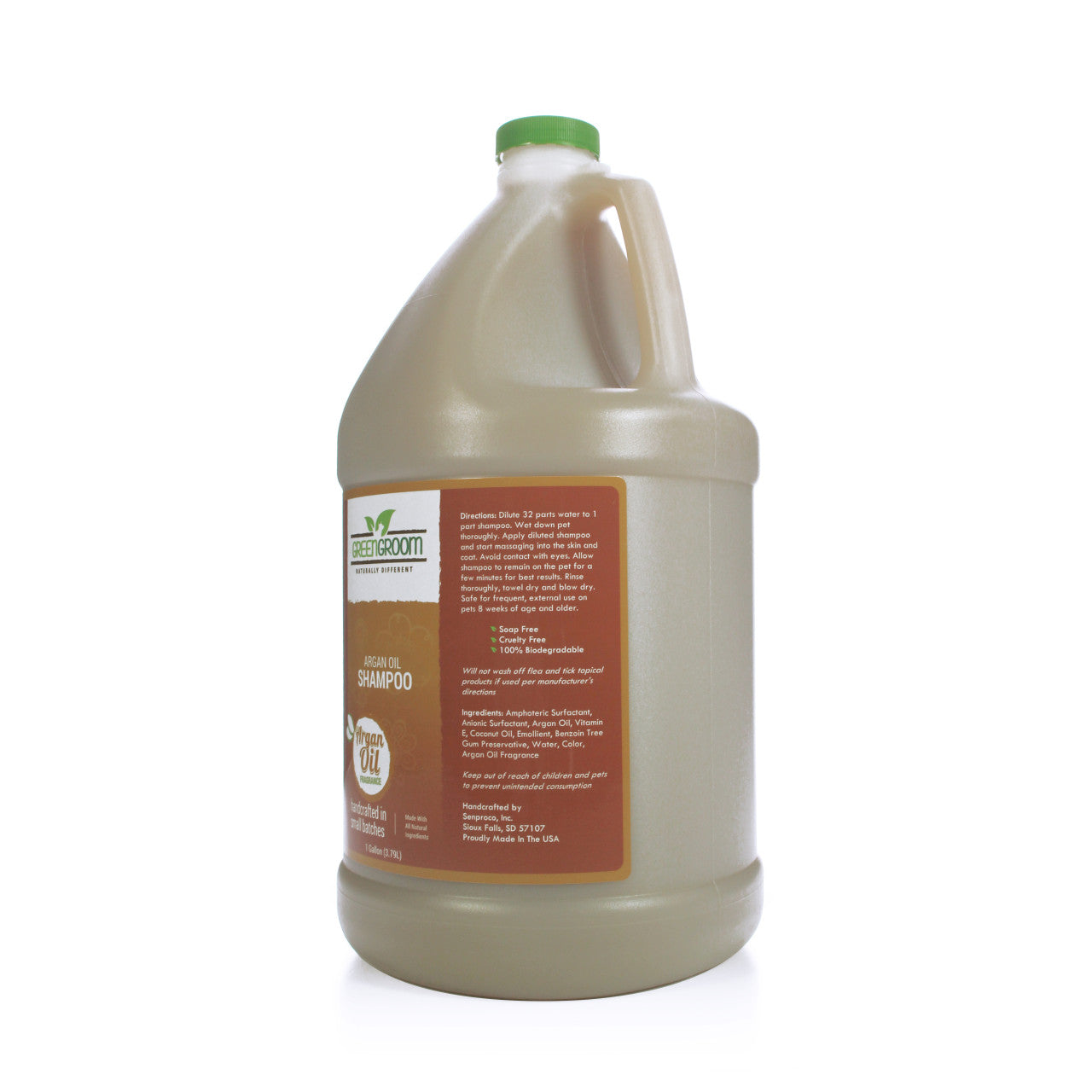 Green Groom Argan Oil Dog Shampoo, 1 Gallon-Shampoo & Conditioner-Pet's Choice Supply