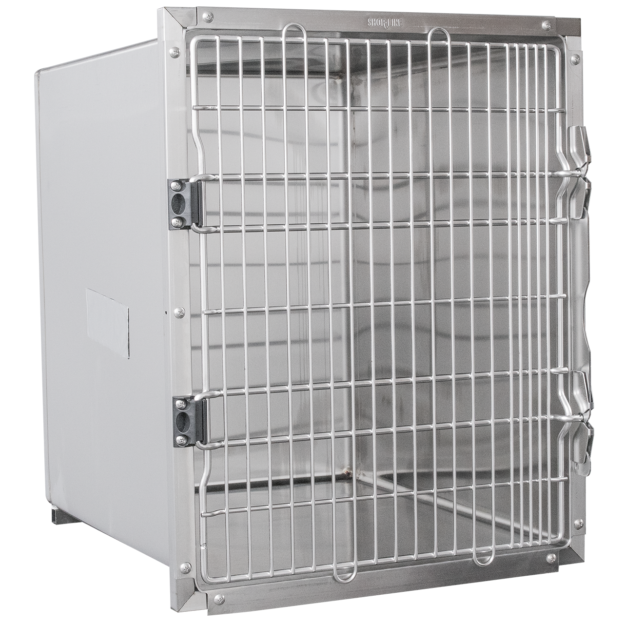 Shor-Line Stainless Steel Single Cage, 24"W X 30"H-Grooming Cage Bank-Pet's Choice Supply
