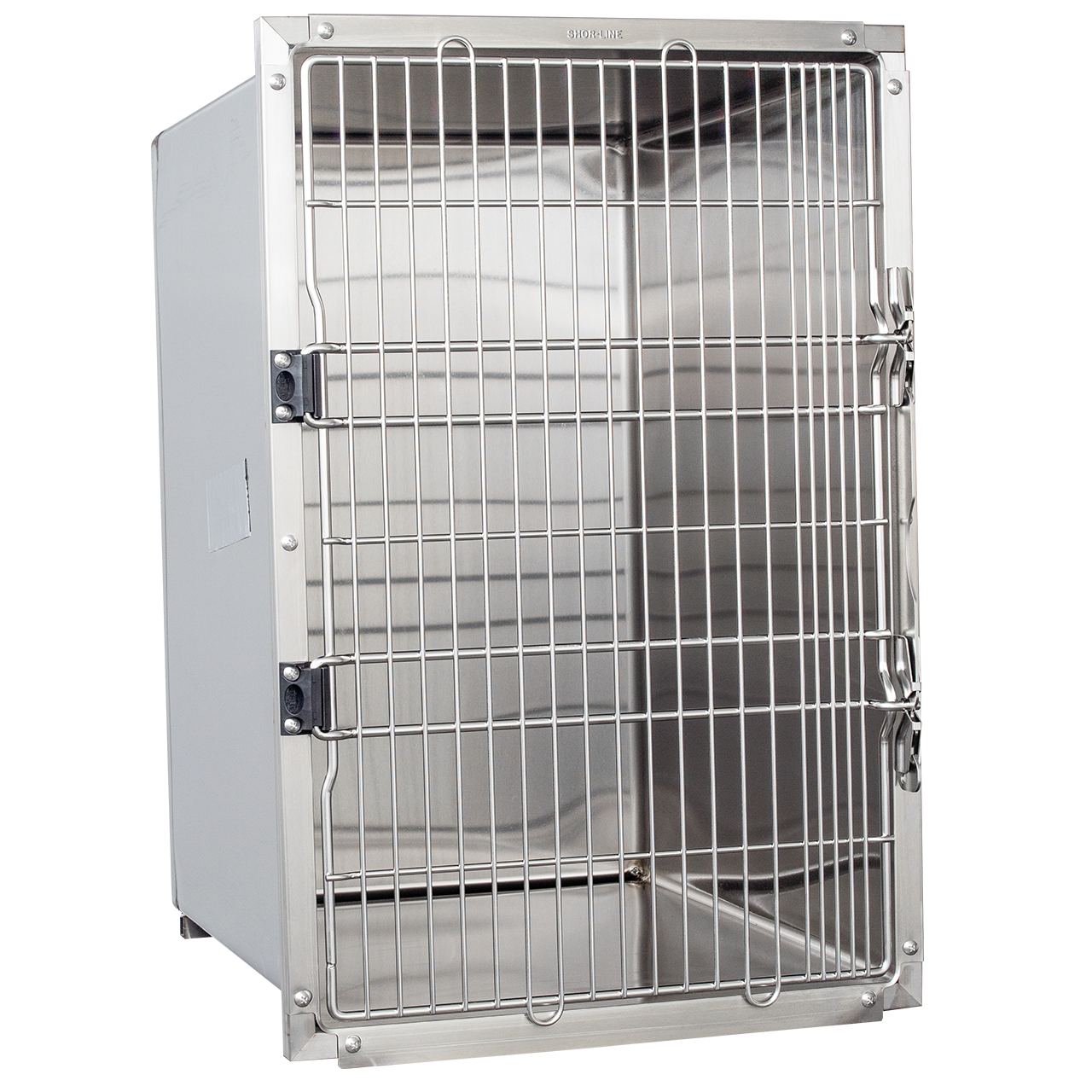 Shor-Line Stainless Steel Single Cage, 24"W X 36"H-Grooming Cage Bank-Pet's Choice Supply