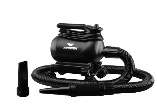 XPOWER A-12 Professional Car Dryer Blower w/2 heat settings and Mobile Dock w/caster wheels