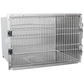 Shor-Line Stainless Steel Single Cage, 36"W X 24"H-Grooming Cage Bank-Pet's Choice Supply