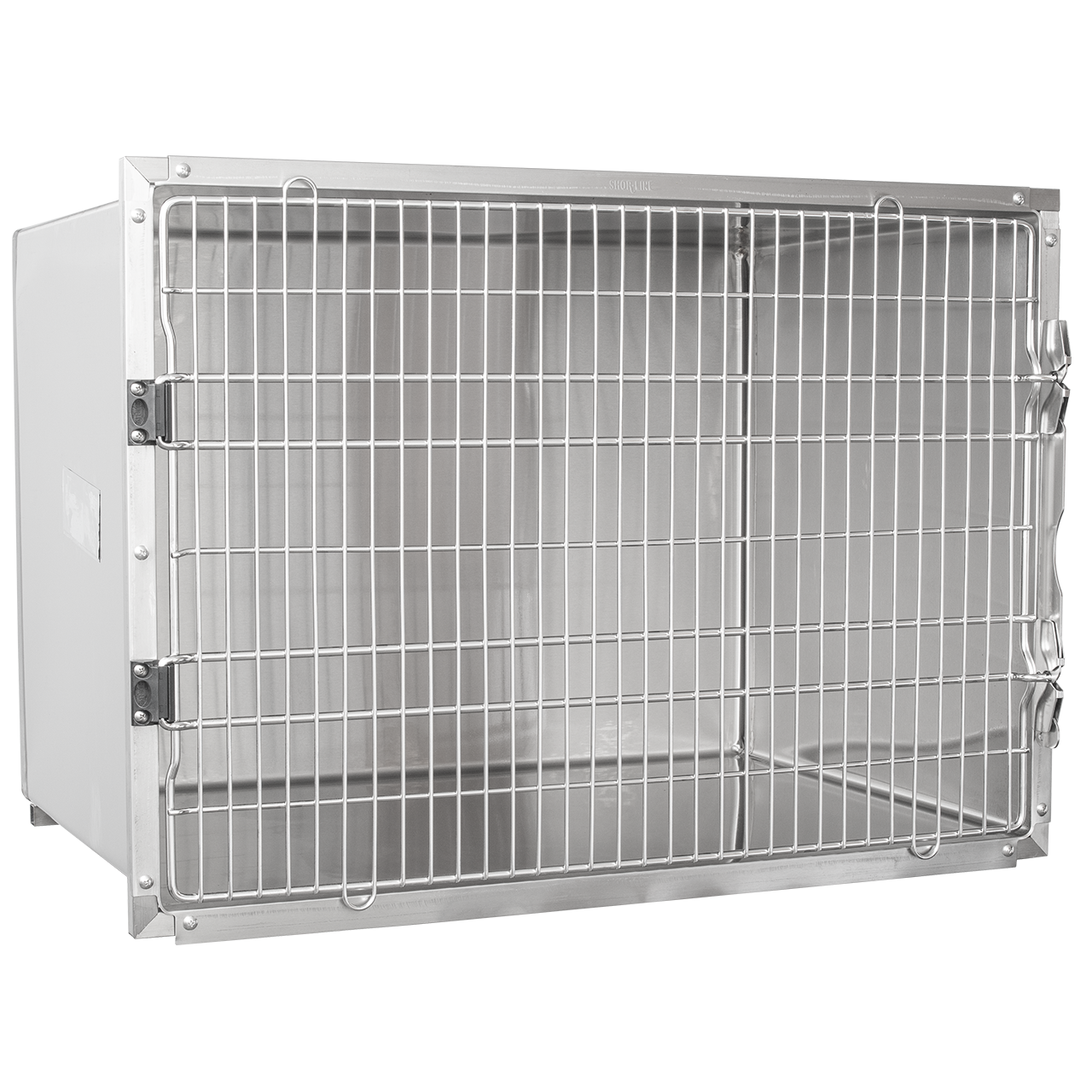 Shor-Line Stainless Steel Single Cage, 42"W X 30"H-Grooming Cage Bank-Pet's Choice Supply