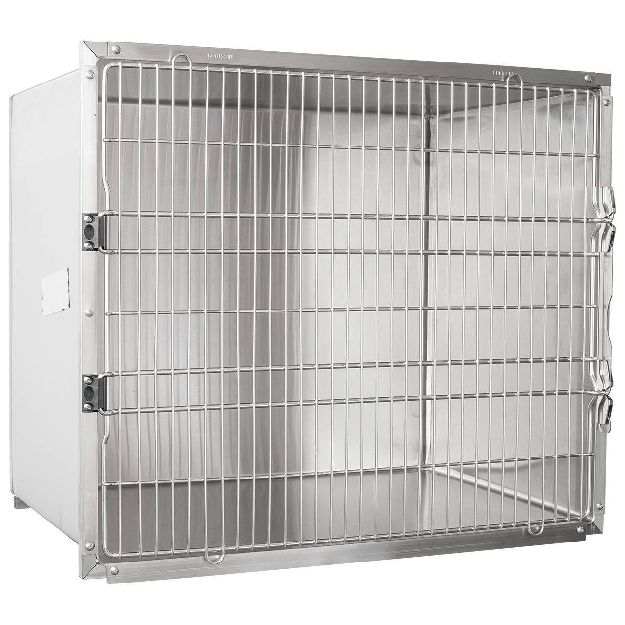 Shor-Line Stainless Steel Single Cage, 42"W X 36"H-Grooming Cage Bank-Pet's Choice Supply