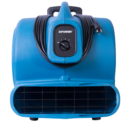 XPOWER P-800H 3/4 HP Air Mover with Telescopic Handle & Wheels-Air Mover-Pet's Choice Supply