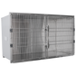 Shor-Line Stainless Steel Double Door Cage, 60"W X 36"H-Grooming Cage Bank-Pet's Choice Supply