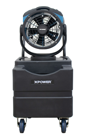 XPOWER FM-68WK Multi-purpose oscillating misting fan with Built-In water pump and WT-45 mobile water reservoir-Misting Fan-Pet's Choice Supply