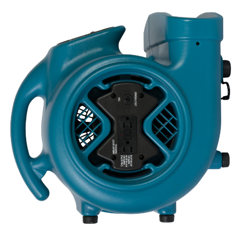 XPOWER P-600A 1/3 HP Large Industrial Floor Fan, Air Mover with Build-in Power Outlets-Air Mover-Pet's Choice Supply