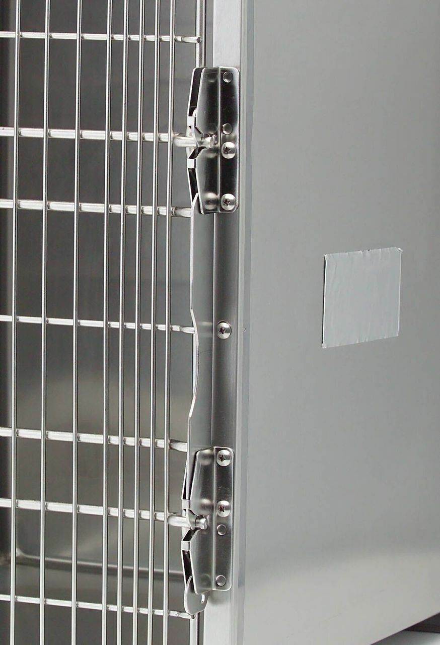 Shor-Line 4' Cage Assembly, Stainless Steel - Option C-Grooming Cage Bank-Pet's Choice Supply