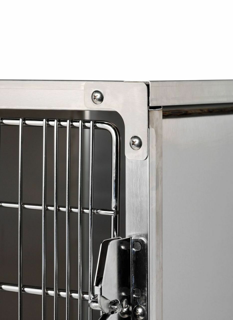 Shor-Line 5' Cage Assembly, Stainless Steel - Option A-Grooming Cage Bank-Pet's Choice Supply